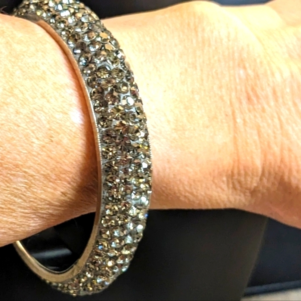 Vintage Silver Tone Rhinestone Sparkle Bracelet‎